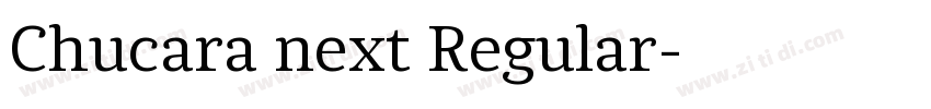 Chucara next Regular字体转换